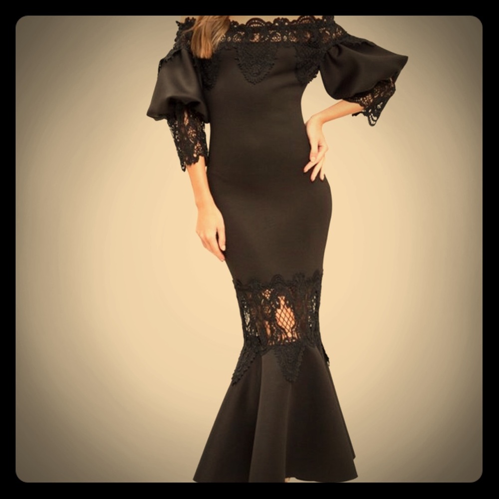 Black Elegant Evening Gown